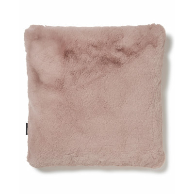 Fluffy rosa - kudde i fuskpäls