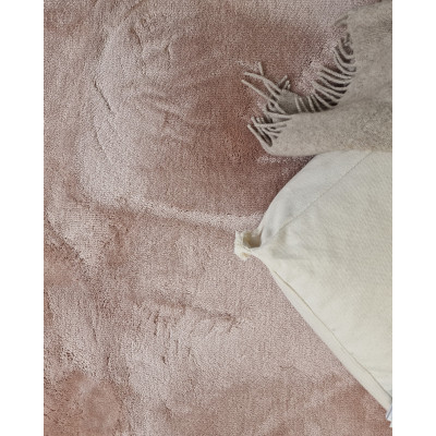 Cozy dusty pink - maskinvävd matta